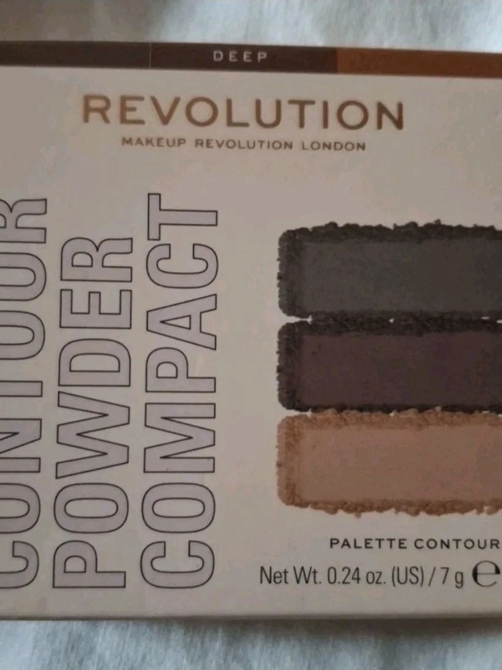 NIB! Revolution "DEEP" Face CONTOUR POWDER Compact 0.24oz/7g Sealed